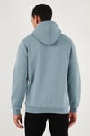Regular Fit Kapüşonlu Kanguru Cepli İçi Tüylü Yumuşak Şardonlu Erkek Sweat 5905281 MAVİ