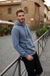 Regular Fit Kapüşonlu Kanguru Cepli İçi Tüylü Yumuşak Şardonlu Erkek Sweat 5905281 KOYU GRİ