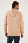 Regular Fit Kapüşonlu Kanguru Cepli İçi Tüylü Yumuşak Şardonlu Erkek Sweat 5905281 BİSKÜVİ
