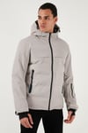 Regular Fit Kapüşonlu Kapitoneli Erkek Mont 497DEAN TAŞ