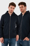 Regular Fit Kapüşonlu Kışlık 2'li Paket Erkek Sweat 5905340S2 Koyu Lacivert-Koyu Lacivert