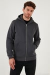 Regular Fit Kapüşonlu Kışlık 2'li Paket Erkek Sweat 5905340S2 Antrasit-Antrasit