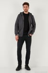 Regular Fit Kapüşonlu Kışlık 2'li Paket Erkek Sweat 5905340S2 Antrasit-Antrasit