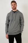 Regular Fit Kapüşonlu Pamuklu Erkek Sweat 5905285 AÇIK HAKİ