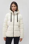Regular Fit Kapüşonlu Şişme Kadın Mont 1110043-83043 BEYAZ
