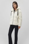 Regular Fit Kapüşonlu Şişme Kadın Mont 1110043-83043 BEYAZ