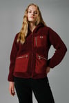 Regular Fit Kapüşonlu Yumuşak Dokulu Kadın Ceket EF169-BRD BORDO