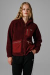 Regular Fit Kapüşonlu Yumuşak Dokulu Kadın Ceket EF169-BRD BORDO