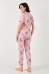 Regular Fit Kısa Kollu Kadın Pijama Takımı 65740104 PEMBE