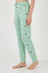 Regular Fit Kısa Kollu Kadın Pijama Takımı 65740104 MİNT