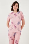 Regular Fit Kısa Kollu Kadın Pijama Takımı 65740104 PEMBE