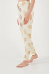 Regular Fit Kısa Kollu Kadın Pijama Takımı 65740104 BEJ