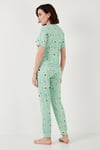 Regular Fit Kısa Kollu Kadın Pijama Takımı 65740104 MİNT