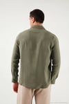 Regular Fit Klasik Yaka Uzun Kollu Erkek Gömlek CF26S121640 HAKİ