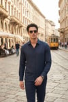 Regular Fit Klasik Yaka Uzun Kollu Erkek Gömlek CF26S121640 İNDİGO