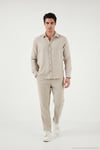 Regular Fit Klasik Yaka Uzun Kollu Erkek Gömlek CF26S121640 BEJ