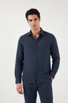 Regular Fit Klasik Yaka Uzun Kollu Erkek Gömlek CF26S121640 İNDİGO
