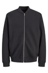 Regular Fit Kolej Yaka Fermuarlı Fitilli Erkek Sweat 12299319 SİYAH