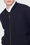 Regular Fit Kolej Yaka Keten Bomber Erkek Ceket L2610125 410 LACİVERT