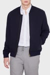 Regular Fit Kolej Yaka Keten Bomber Erkek Ceket L2610125 410 LACİVERT