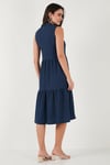 Regular Fit Kolsuz Midi Kadın Elbise 5869008 İNDİGO