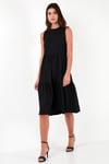 Regular Fit Kolsuz Midi Kadın Elbise 5869008 SİYAH