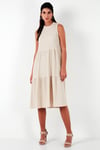 Regular Fit Kolsuz Midi Kadın Elbise 5869008 TAŞ