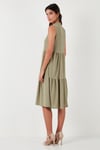 Regular Fit Kolsuz Midi Kadın Elbise 5869008 Olive