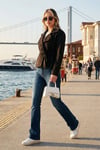 Regular Fit Kruvaze Yaka Kuşaklı Süet Dokulu Kadın Ceket 6839640 SİYAH