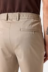 Regular Fit Lastikli Bel Boru Paça Kumaş Erkek Pantolon BPN3405600000 160 VİZON