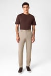 Regular Fit Lastikli Bel Boru Paça Kumaş Erkek Pantolon BPN3405600000 160 VİZON