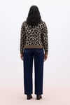 Regular Fit Leopar Desenli Kadın Hırka 25K0083K1 LEOPAR
