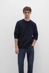 Regular Fit Logolu Bisiklet Yaka Erkek Sweat 0S10480-80872 LACİVERT