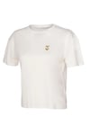 Regular Fit Logolu Bisiklet Yaka Kadın T Shirt 912340-9157 EKRU