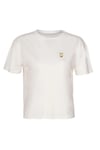 Regular Fit Logolu Bisiklet Yaka Kadın T Shirt 912340-9157 EKRU