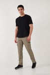 Regular Fit Normal Bel Cep Detaylı Trekking Kargo Erkek Pantolon 693150 BEJ