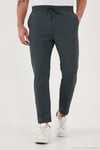 Regular Fit Normal Bel Düz Paça Bağlamalı Jogger Erkek Pantolon CF25617801 YEŞİL