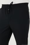 Regular Fit Normal Bel Düz Paça Bağlamalı Jogger Erkek Pantolon CF25617801 SİYAH