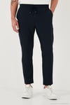 Regular Fit Normal Bel Düz Paça Bağlamalı Jogger Erkek Pantolon CF25617801 LACİVERT