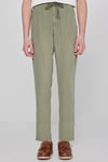 Regular Fit Normal Bel Düz Paça Erkek Pantolon W2610167 X45 Olive