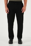 Regular Fit Normal Bel Düz Paça Erkek Eşofman Altı 5908050 SİYAH