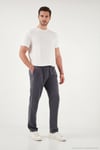 Regular Fit Normal Bel Düz Paça Erkek Pantolon 6689255 FÜME