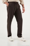 Regular Fit Normal Bel Düz Paça Erkek Pantolon 6689255 KAHVE