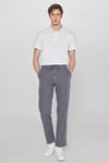 Regular Fit Normal Bel Düz Paça Erkek Pantolon W261016 793 KOYU GRİ