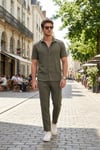 Regular Fit Normal Bel Düz Paça Erkek Pantolon CF26S611639 KAHVE