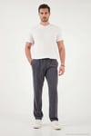Regular Fit Normal Bel Düz Paça Erkek Pantolon 6689255 FÜME