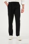Regular Fit Normal Bel Düz Paça Erkek Pantolon 6689255 SİYAH