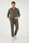 Regular Fit Normal Bel Düz Paça Erkek Pantolon CF26S611639 KAHVE