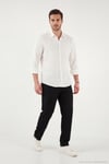 Regular Fit Normal Bel Düz Paça Erkek Pantolon 6689255 SİYAH