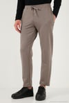 Regular Fit Normal Bel Düz Paça Erkek Eşofman Altı 5908050 TOPRAK